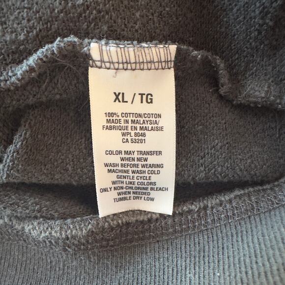 Aeropostale Y2K Full Zip Hoodie Jacket Size XL Gray Spell Out Embroidered Logo - Picture 7 of 12